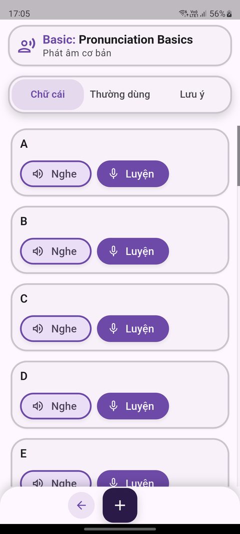 Phần Cơ bản — Chữ cái